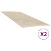 vidaXL Bettlattenrost Ersatz mit 48 Latten 2 Stk. 100x200 cm
