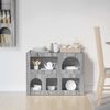 vidaXL Sideboard Graues Sonoma 80,5 x 35 x 59 cm Holzwerkstoff