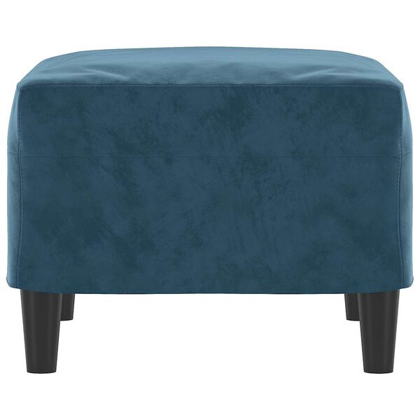 vidaXL Fu&szlig;hocker Blau 60x50x41 cm Samt