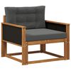 vidaXL Outdoor Mittelsofa Massivholz Akazie Natur
