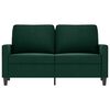vidaXL 2-Sitzer-Sofa Dunkelgr&uuml;n 120 cm Samt