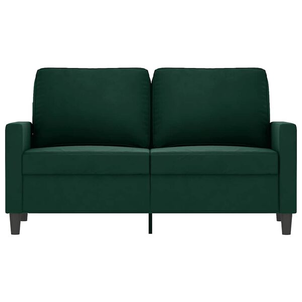 vidaXL 2-Sitzer-Sofa Dunkelgr&uuml;n 120 cm Samt