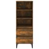 vidaXL Highboard Räuchereiche 40x36x110 cm Holzwerkstoff