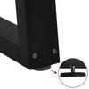 vidaXL Couchtischbeine V-Form 2 Stück Schwarz 50x(30-31,3) cm Stahl