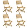 vidaXL Gartenst&uuml;hle 4 Stk. Klappbar 48,5x61,5x87 cm Massivholz Akazie