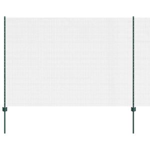 vidaXL Schwei&szlig;drahtzaun mit Pfosten 25 x 1,5 m (B x H)
