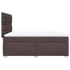 vidaXL Boxspringbett mit Matratze Dunkelbraun 140x190 cm Stoff