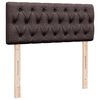 vidaXL Boxspringbett mit Matratze Dunkelbraun 120x190 cm Stoff