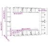 vidaXL 10-tlg. TV-Schrank-Set Grau Sonoma Holzwerkstoff