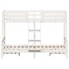 vidaXL Etagenbett 80x200/120x200 cm Weiß Massivholz Kiefer