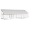 vidaXL Hundek&auml;fig 3 pcs Silber 6 x 2 x 2 m Verzinkter Stahl