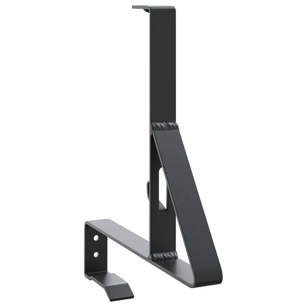 vidaXL Schneew&auml;chter Unterst&uuml;tzung 12 pcs Schwarz 29,5 x 3 x 34,5 cm