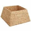 vidaXL Weihnachtsbaumkragen Quadratisch Braun 50 x 50 x 25 cm