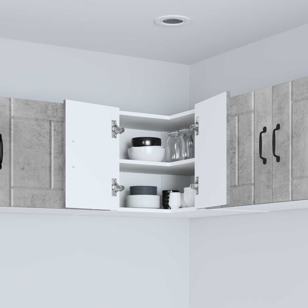 vidaXL K&uuml;chenschrank Beton Grau 57 x 57 x 40 cm Holzwerkstoff