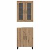 vidaXL Highboard 2 pcs Artisan-Eiche Holzwerkstoff
