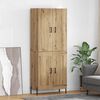 vidaXL Highboard Artisan-Eiche 69,5 x 34 x 180 cm Holzwerkstoff