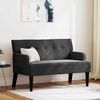 vidaXL Chesterfield Bank Schwarz 112 x 65,5 x 75 cm Samt