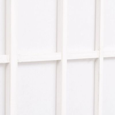 vidaXL 4-tlg. Raumteiler Japanischer Stil Klappbar 160 x 170 cm Weiß