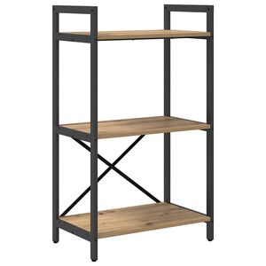 vidaXL B&uuml;cherregal 3 Ebenen 56 x 34 x 96 cm Holzwerkstoff