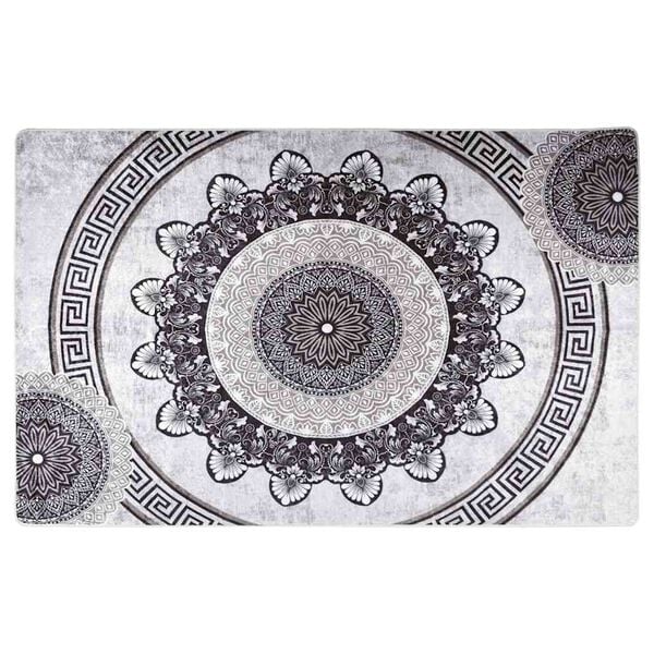 vidaXL Teppich Waschbar 160x230 cm Mehrfarbig Rutschfest