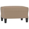 vidaXL 3-Sitzer-Sofa mit Hocker Cappuccino-Braun 180 cm Kunstleder