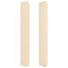 vidaXL Kopfteil mit Ohren Creme 183x16x118/128 cm Stoff