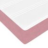 vidaXL Boxspringbett mit Matratze Rosa 160 x 210 cm Stoff