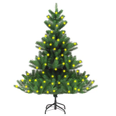 vidaXL Künstlicher Weihnachtsbaum Nordmann mit Beleuchtung Grün 150 cm