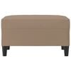 vidaXL Fußhocker Cappuccino-Braun 70x55x41 cm Kunstleder