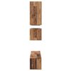 vidaXL TV-Schrankset Wandmontiert 8 pcs Altholz Holzwerkstoff