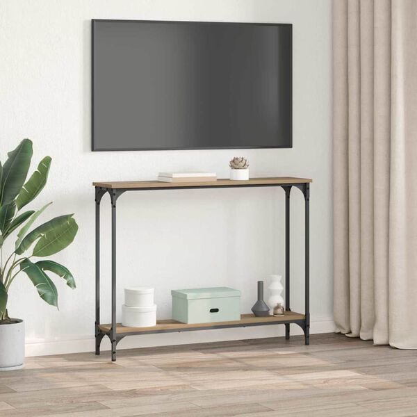 vidaXL Konsolentisch Artisan-Eiche 100 x 22,5 x 75 cm Holzwerkstoff