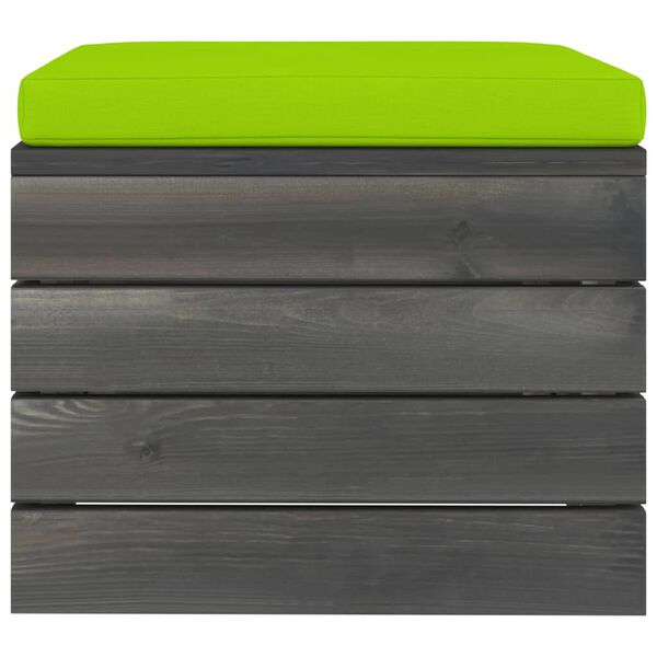 vidaXL 10-tlg. Garten-Sofagarnitur aus Paletten mit Kissen Kiefernholz