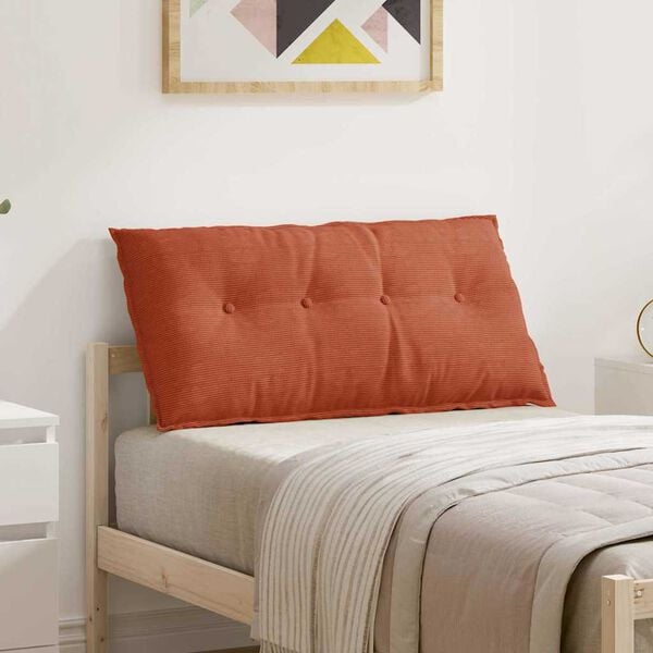 vidaXL R&uuml;ckenkissen Rot-Orange 100 x 50 cm Cordstoff