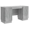 vidaXL Schreibtisch Sonoma-Grau 142,5 x 50 x 75 cm Holzwerkstoff