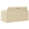 vidaXL Sofa Creme Gesamtabmessungen: 139 x 78 x 80 cm (B x T x H) Samt