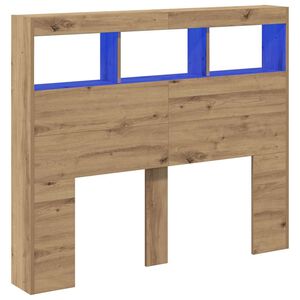 vidaXL Kopfteil Artisan-Eiche Holzwerkstoff