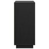 vidaXL Sideboard Schwarz 60x34x75 cm Massivholz Kiefer