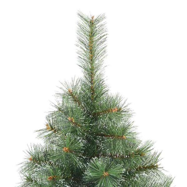 vidaXL K&uuml;nstlicher Scharnier-Weihnachtsbaum schneebedeckt Gr&uuml;n 240 cm