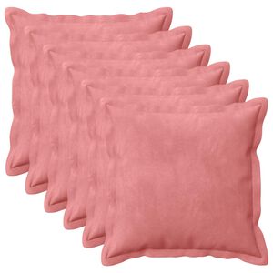 vidaXL Kissen mit Kissen HOUTEN 6 Stk. Rosa Samt