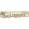 vidaXL Outdoor-Sofagarnitur 6 stk. Wei&szlig; und Creme