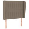 vidaXL Boxspringbett mit Matratze Taupe 100x200 cm Stoff