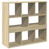 vidaXL Raumteiler Sonoma-Eiche 100x33x94,5 cm Holzwerkstoff