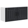 vidaXL Wandschrank LUCCA Schwarz 80 x 31 x 40 cm Holzwerkstoff