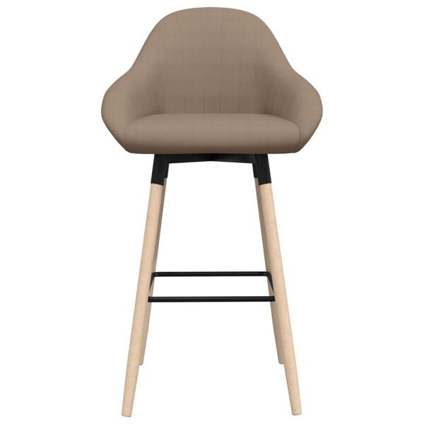 vidaXL Barhocker Taupe Stoff