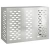 vidaXL Klimaanlagenabdeckung Silber 110 x 50 x 80 cm Verzinkter Stahl
