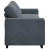 vidaXL 3-Sitzer-Sofa Dunkelgrau 220x78x80 cm Samt