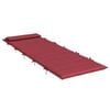 vidaXL Sonnen-Lounger Kissen Weinrot 180 x 60 x 4 cm Oxford-Stoff