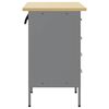 vidaXL Werkbank mit Schubladen 2 pcs Schwarz und Grau 100 x 55 x 85 cm