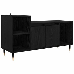 vidaXL TV-Schr&auml;nk Schwarz Eichen-Optik 100 x 35 x 55 cm Holzwerkstoff