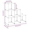 vidaXL Regalsystem mit 6 W&uuml;rfeln Transparent PP